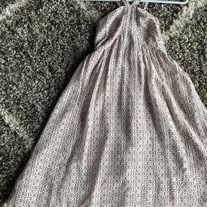 Madewell White and Purple Patterned Dress